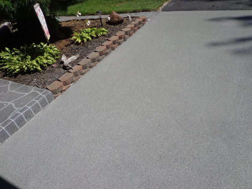 This is a picture of folsom concrete driveway stamping