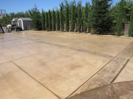 a picture of a stamped concrete construction project in antelope, ca