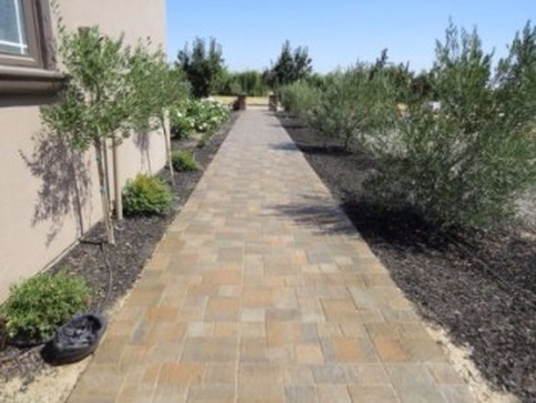 This is a picture of landscapers work in granite bay  california