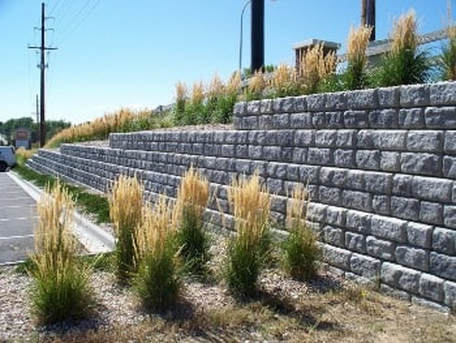 this is a picture of granite bay retaining walls