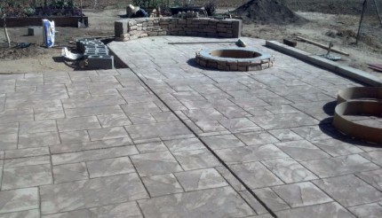 best stamped concrete patio contractor in Granite Bay
